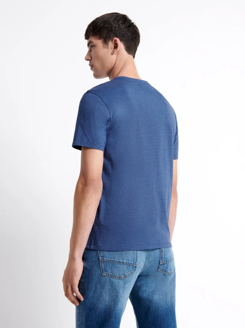 T-shirt col rond mélange coton Supima®