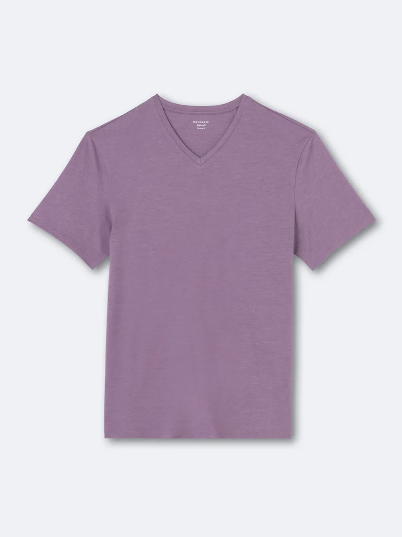 T-shirt col V mélange coton Supima®
