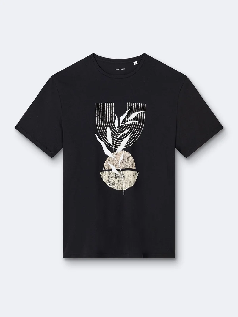 T-shirt 100% coton à motif devant