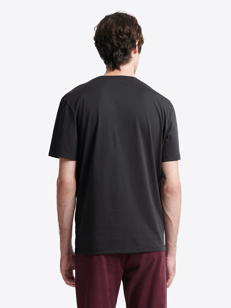 T-shirt col V en coton Supima®