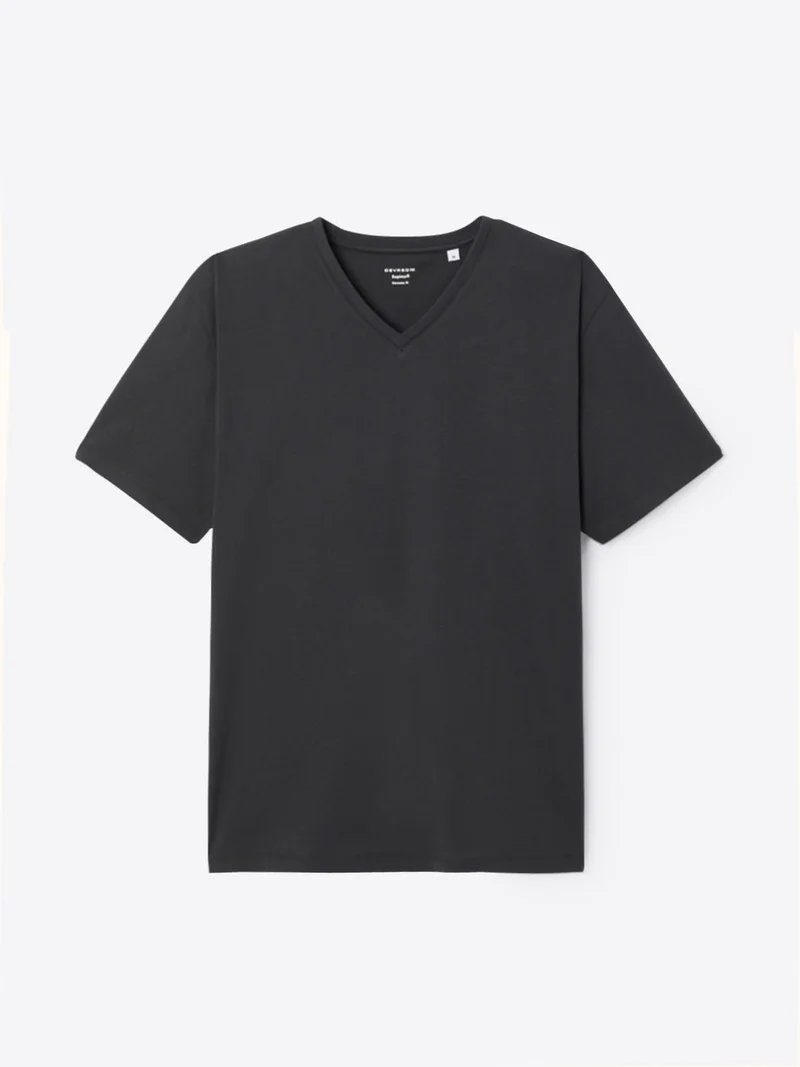 T-shirt col V en coton Supima®