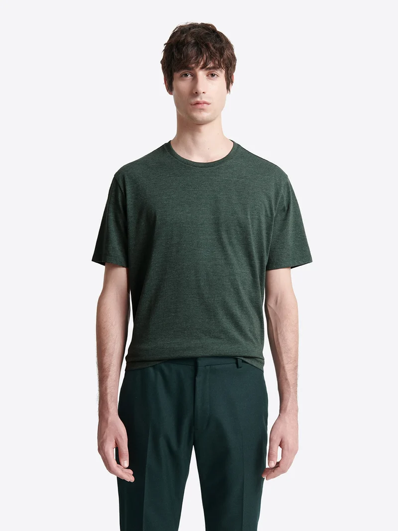 T-shirt col rond mélange coton Supima®