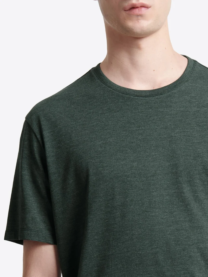 T-shirt col rond mélange coton Supima®