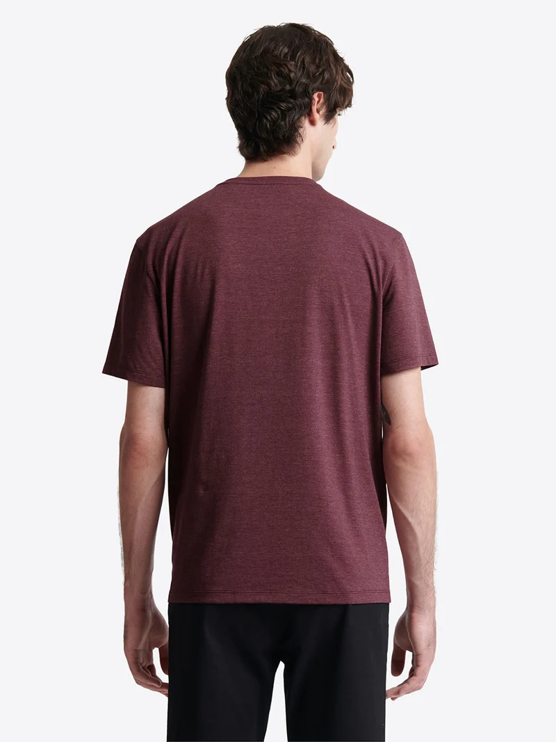 T-shirt col V mélange coton Supima®