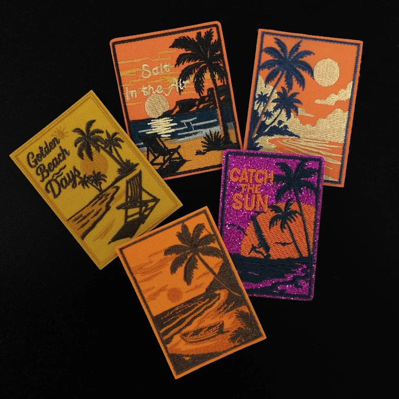 Écusson coucher de soleil tropical | Thermocollant