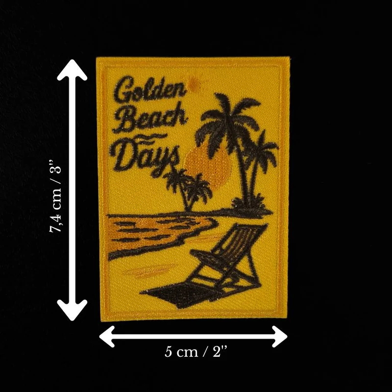 Écusson coucher de soleil tropical | Thermocollant