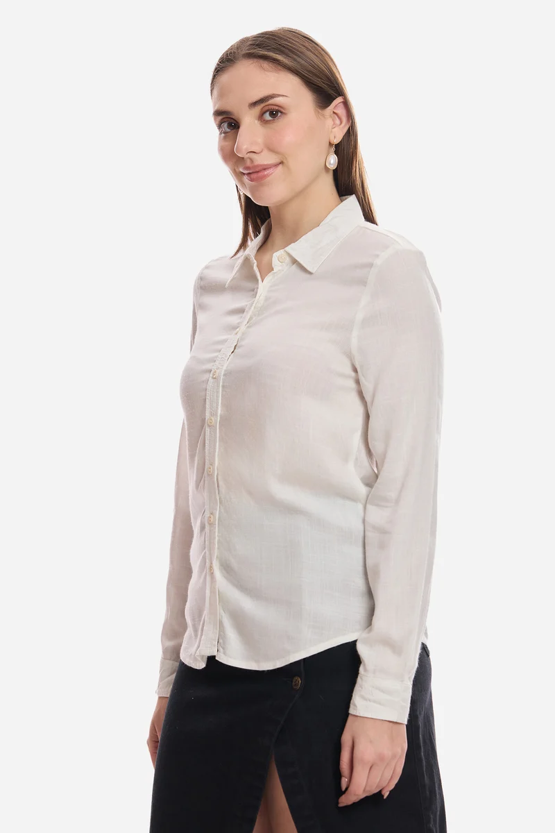 Sam|100% Viscose Button Down Shirt