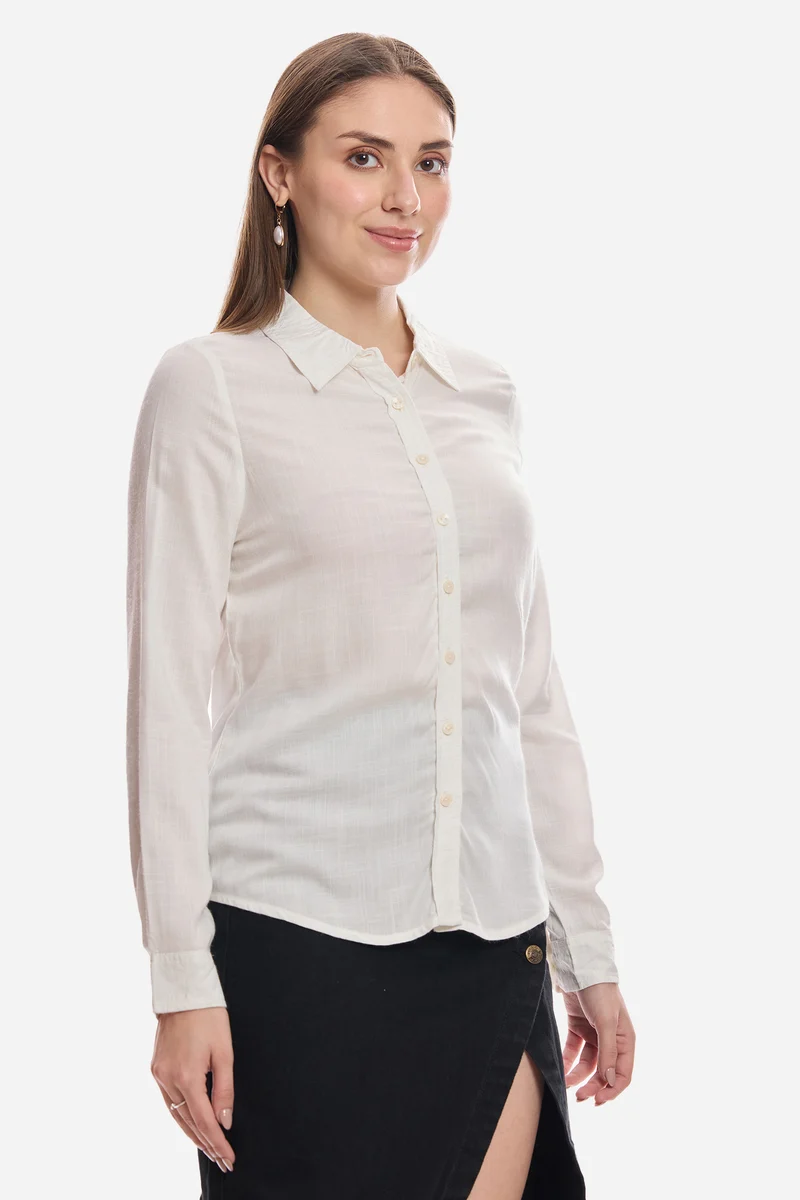 Sam|100% Viscose Button Down Shirt