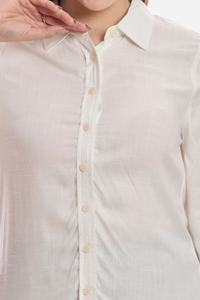 Sam|100% Viscose Button Down Shirt