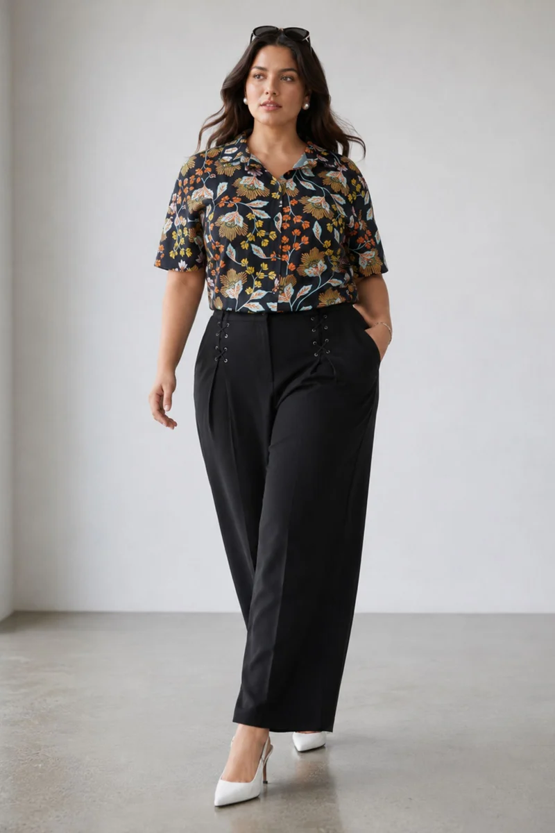 Aster|Cotton Relaxed Boxy Fit Cropped Shirt