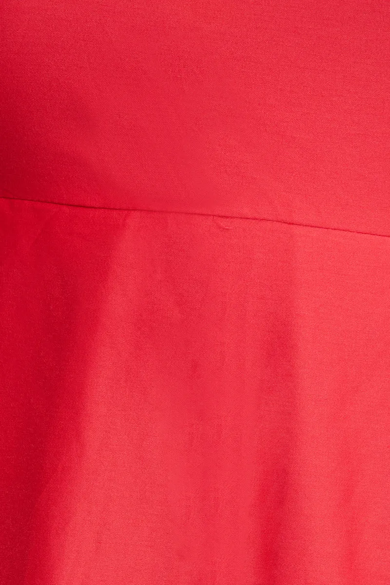 Biara|Cotton One Shoulder Bow Gown