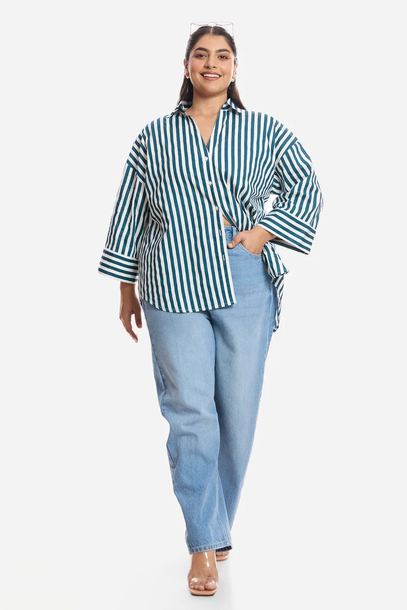 Anora|Cotton Boxy Fit Shirt