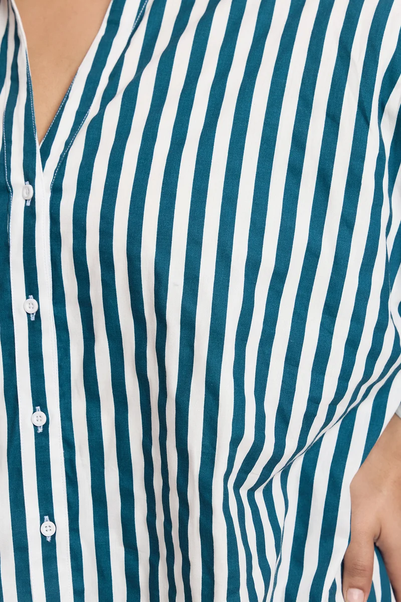 Anora|Cotton Boxy Fit Shirt