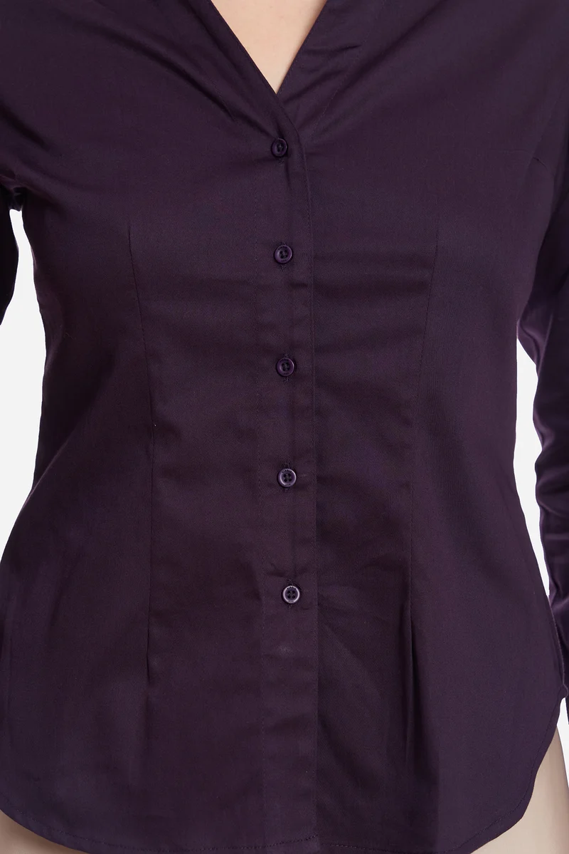 Arif|Cotton Cinched Waist Full Sleeve Shirt