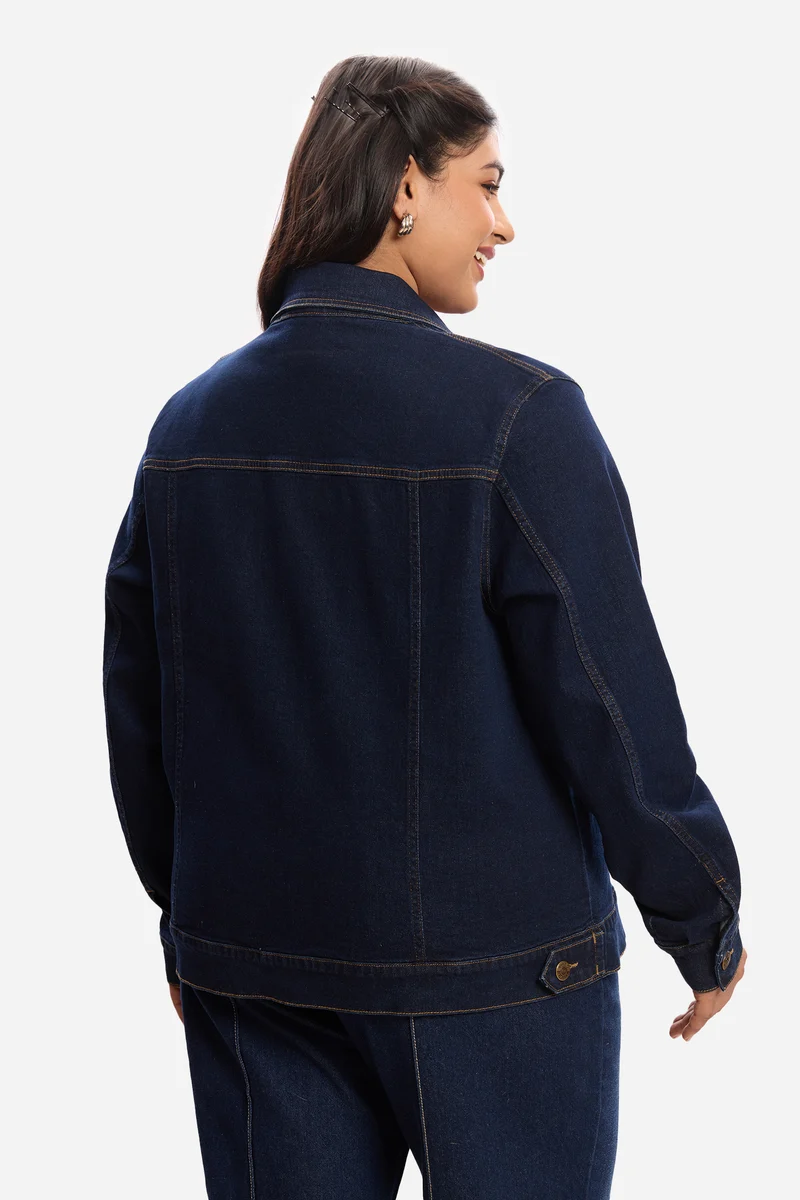 Adara|Cotton Denim Jacket