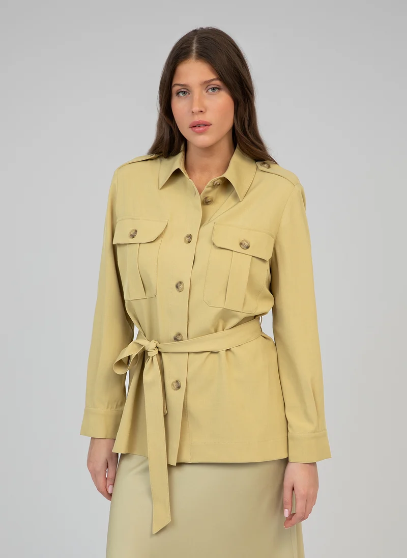 VESTE ZOALICE blé