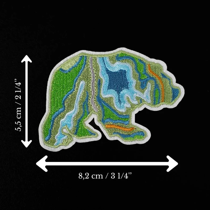 Écusson paysage ours | Thermocollant