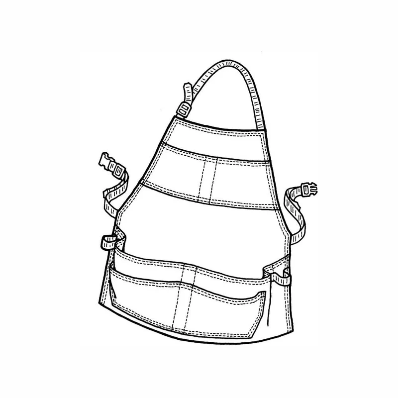 PATRON DE COUTURE PDF | Tablier de travail et ceinture à outils | The Green Pepper