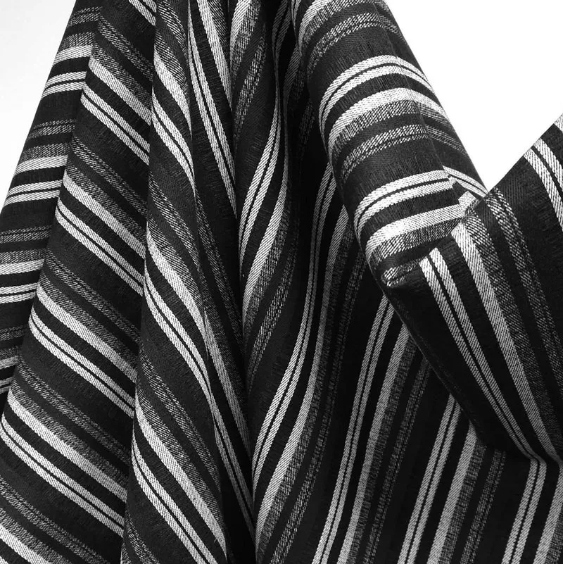 Flanelle de Coton Épaisse | Tissé Teint | Rayures