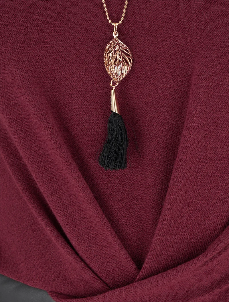 Robe portefeuille bimatière - Lie de vin