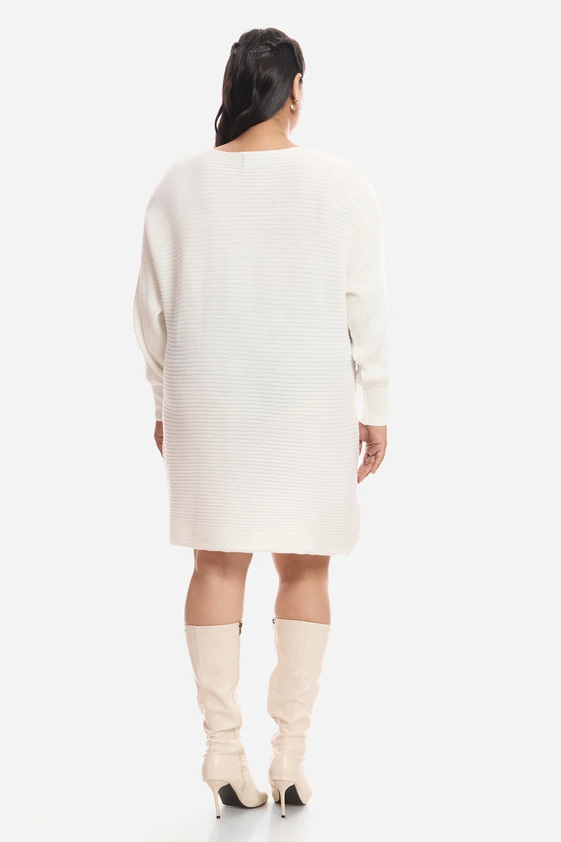 Yohani|100% Cotton Dress With Cuffed Sleeves