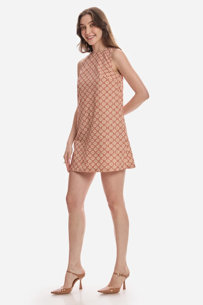 Nur|100% Cotton Tent Mini Dress
