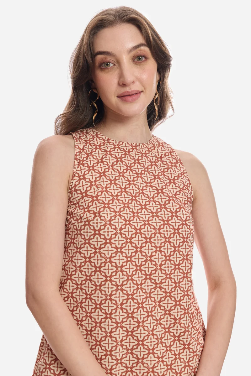 Nur|100% Cotton Tent Mini Dress