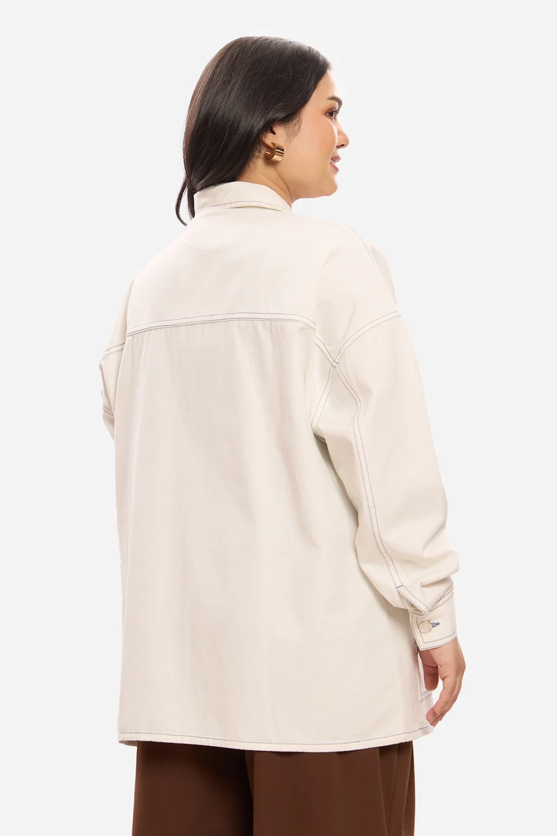 Magdie|100% Cotton Denim Jacket