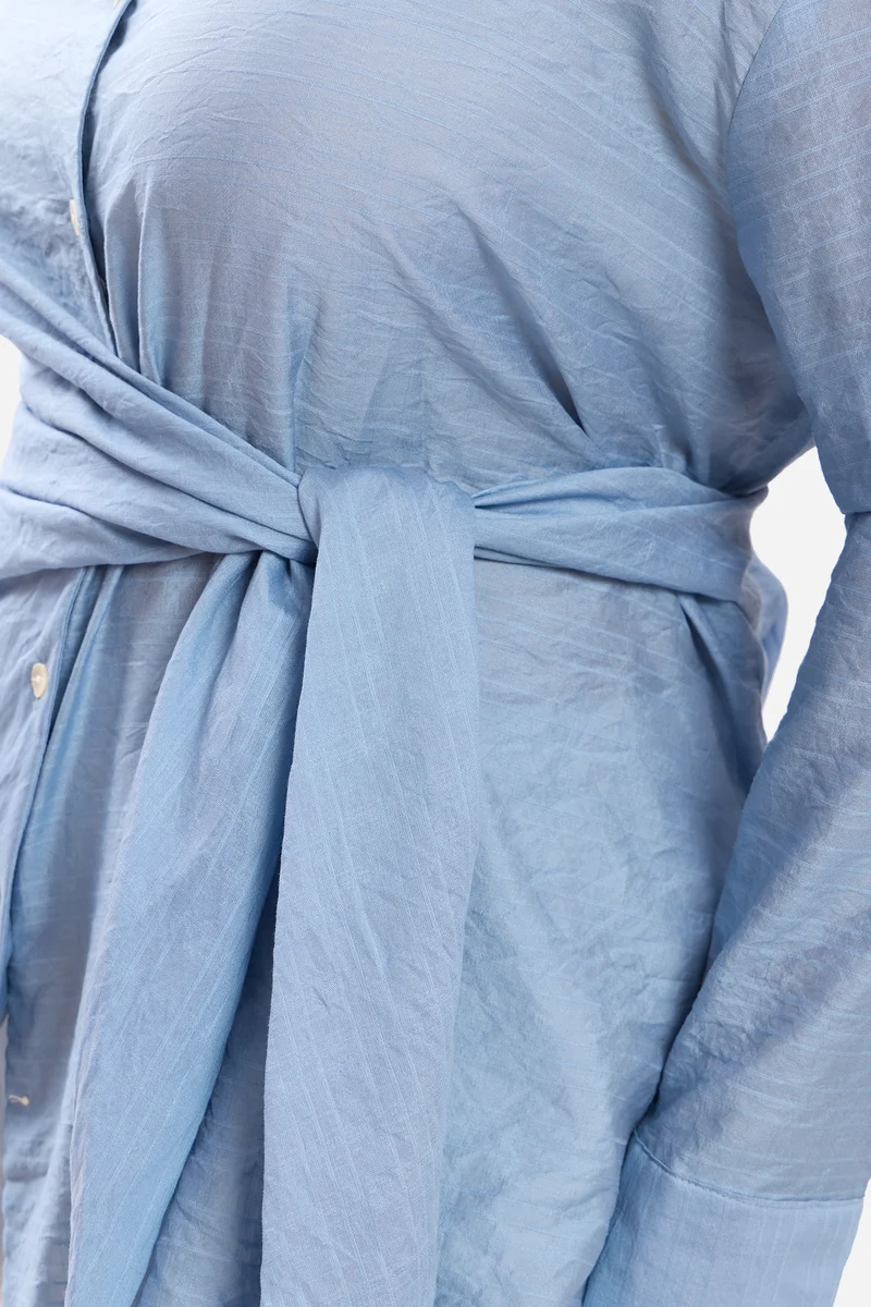 Klaudia|Viscose Tie-Up Wrap Shirt