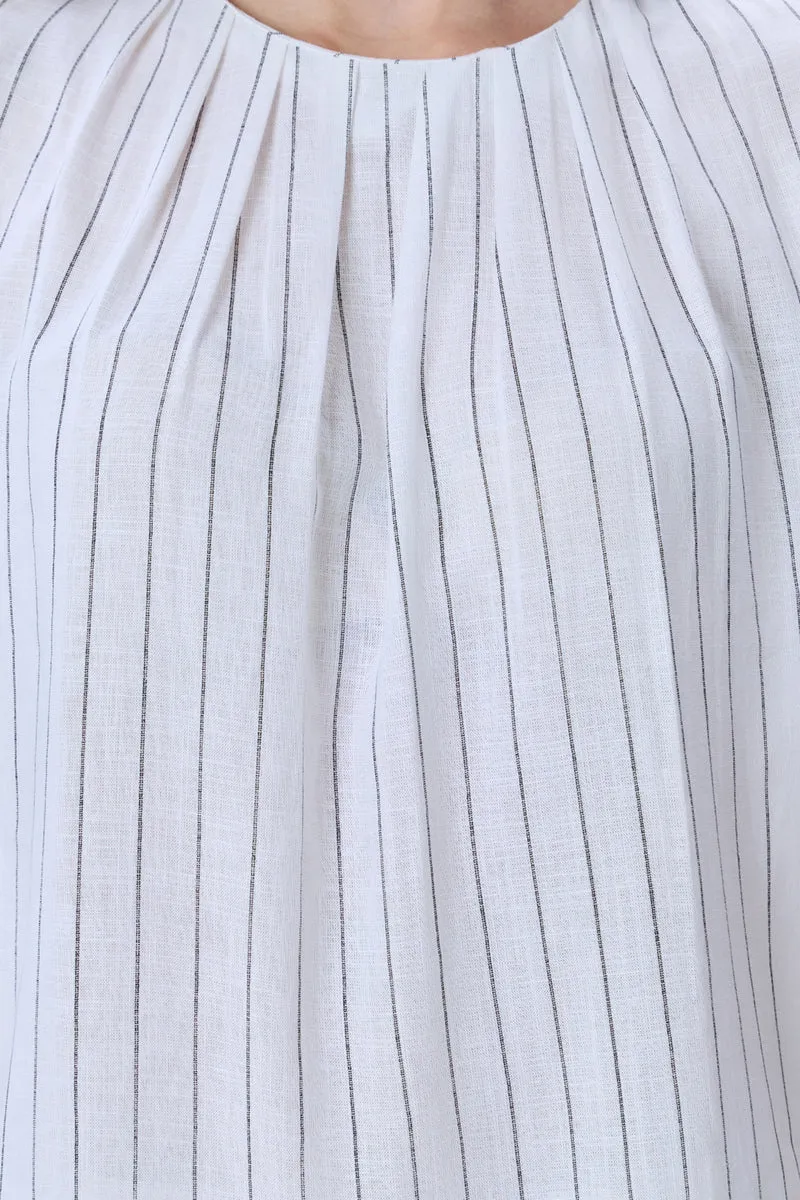 Kori| Linen Striped Bell Sleeve Co-Ord