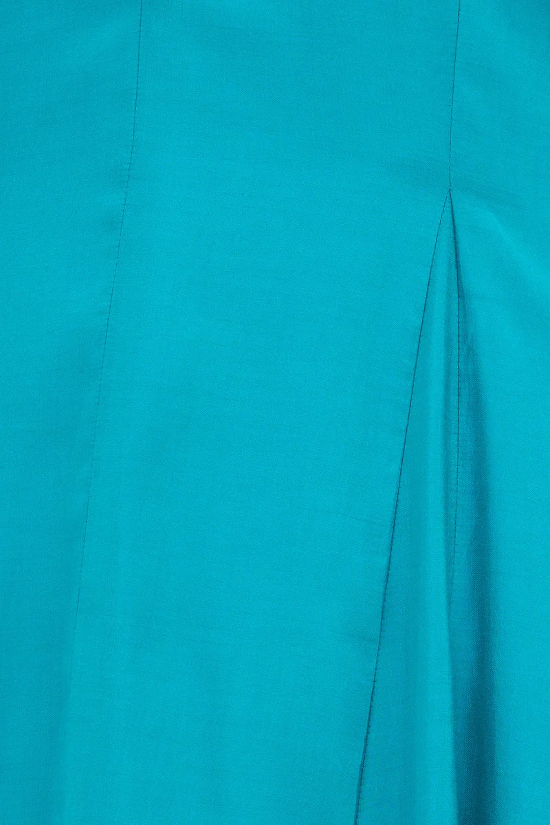 Malathi|100% Viscose Fit And Flare Midi Dress