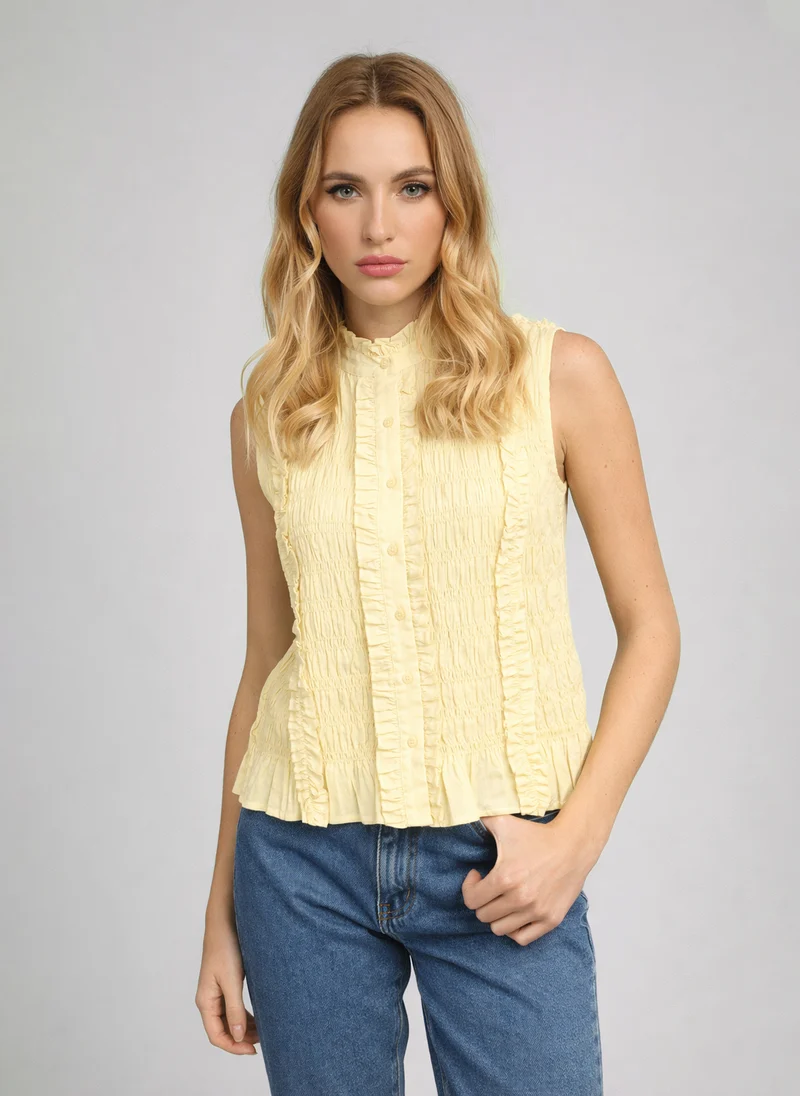 CHEMISE SLOANE jaune