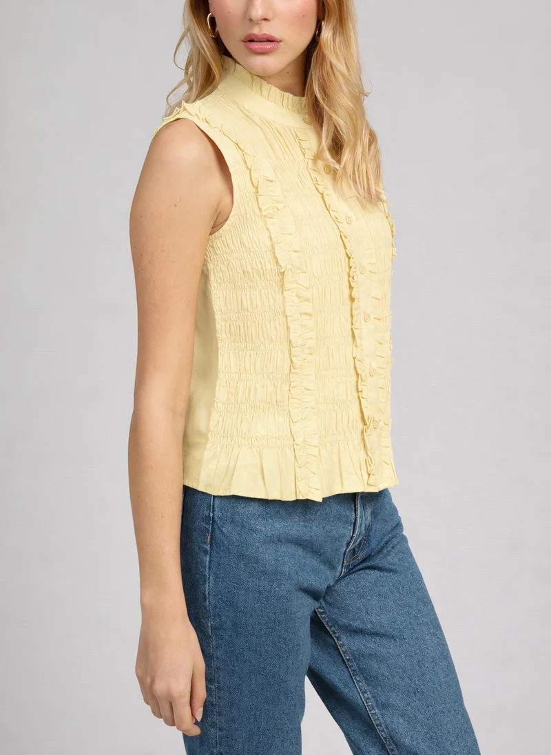 CHEMISE SLOANE jaune