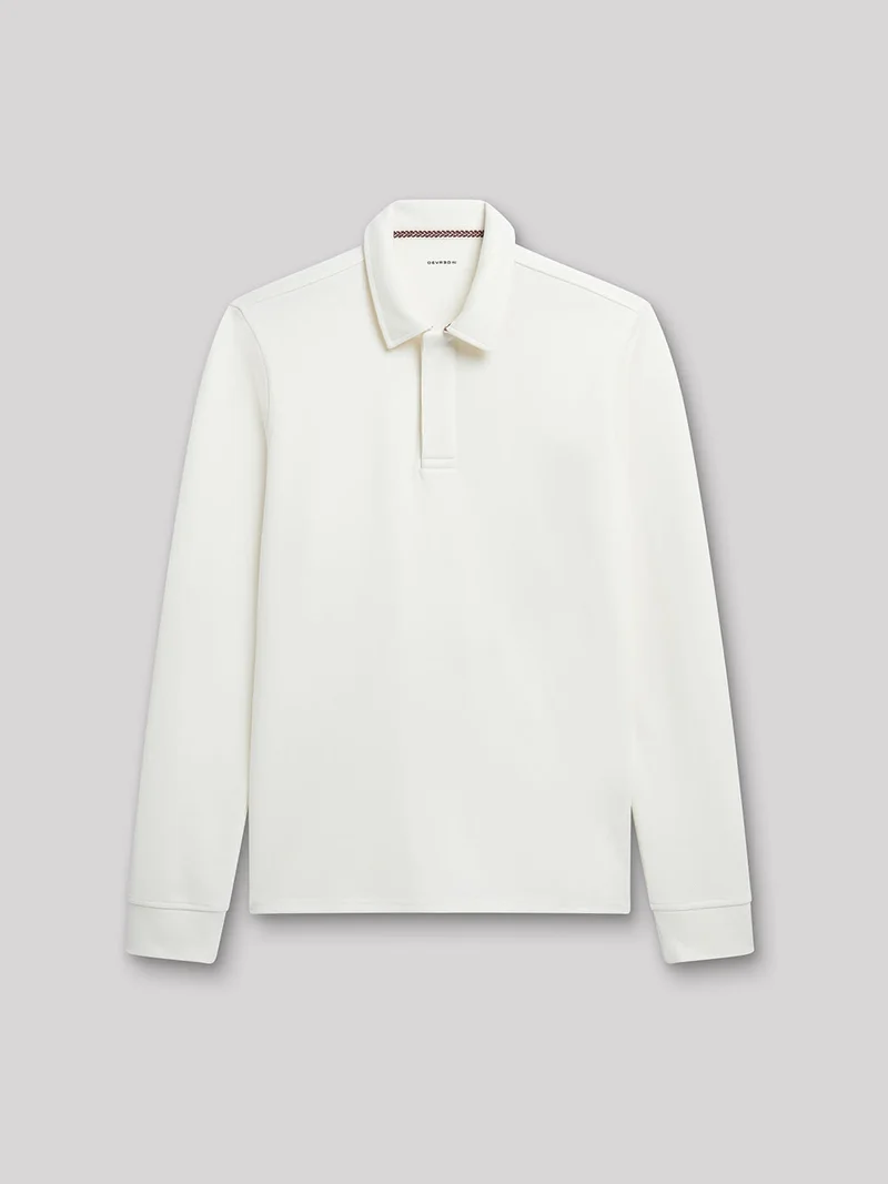 Sweat col plat uni