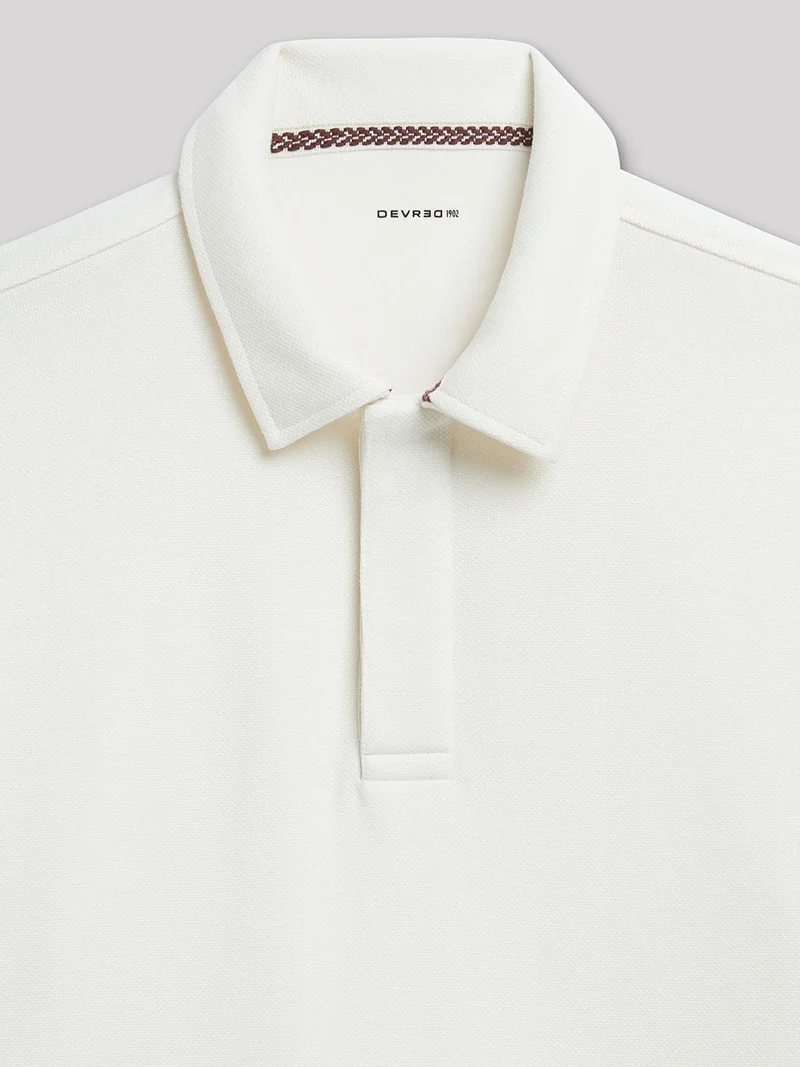 Sweat col plat uni