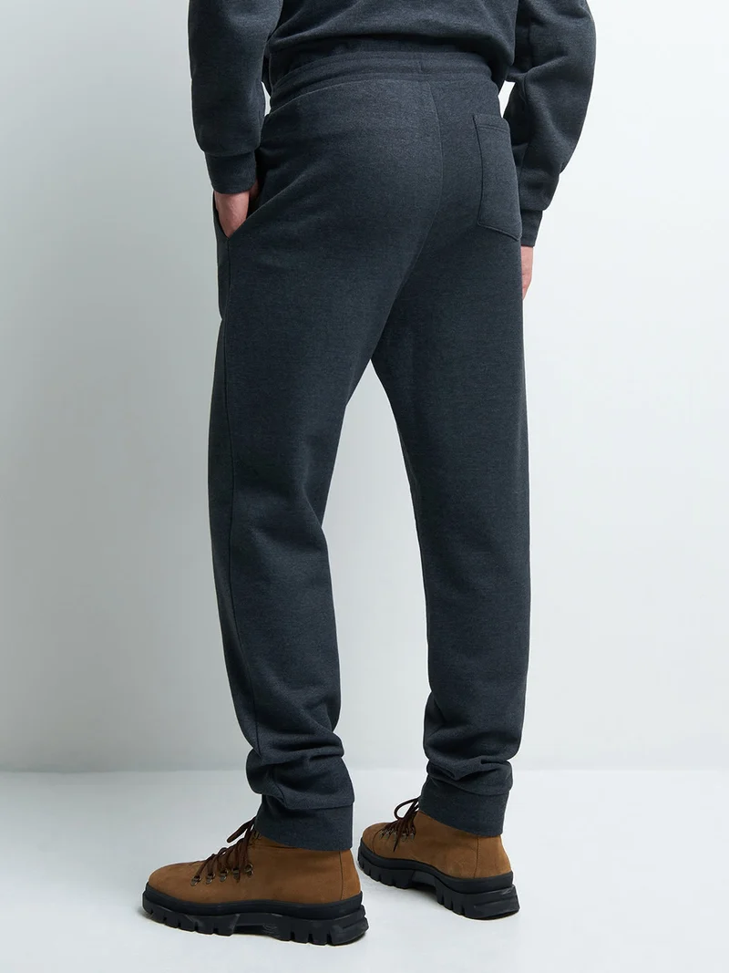 Pantalon jogging molleton chiné