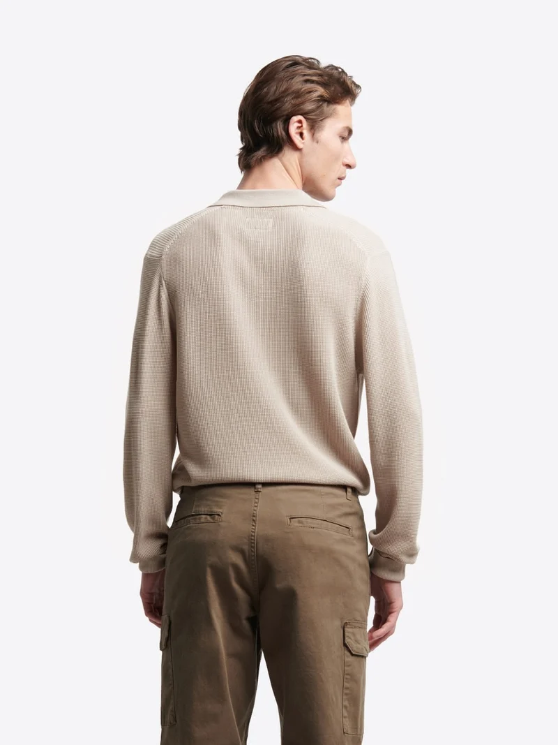 Pull polo col derby en lyocell