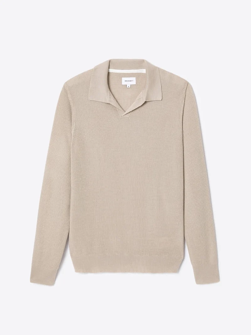 Pull polo col derby en lyocell