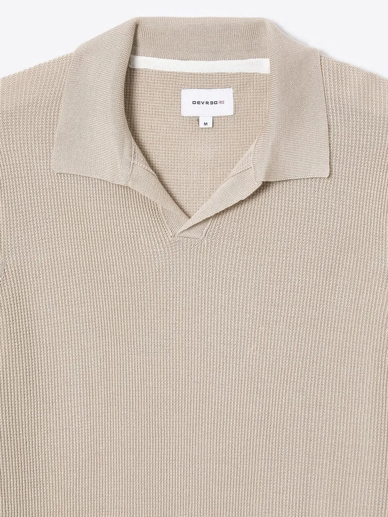 Pull polo col derby en lyocell
