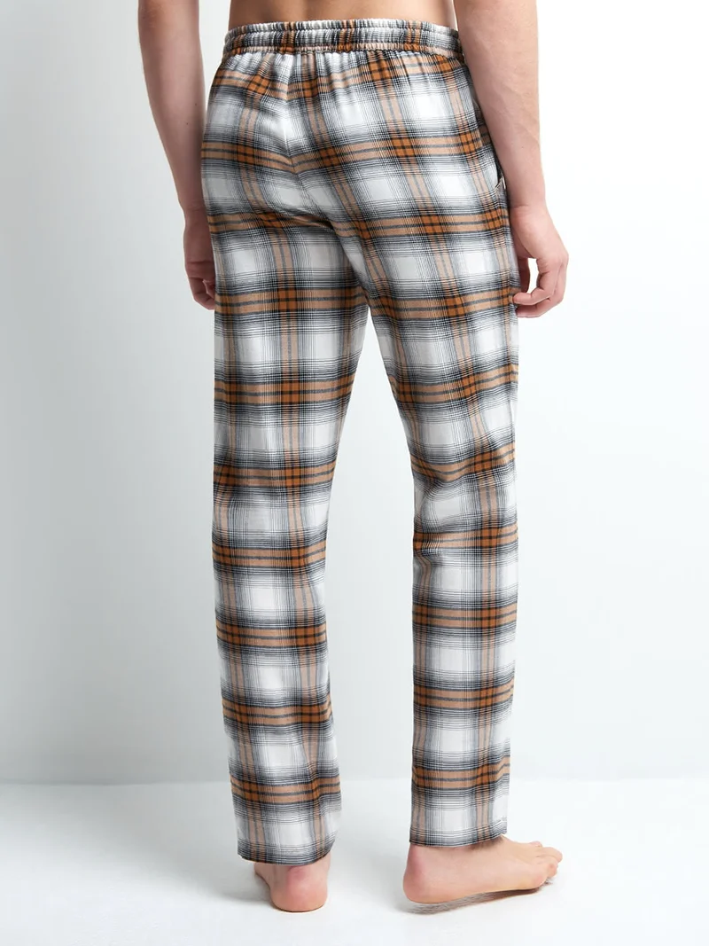 Pantalon de pyjama long à carreaux