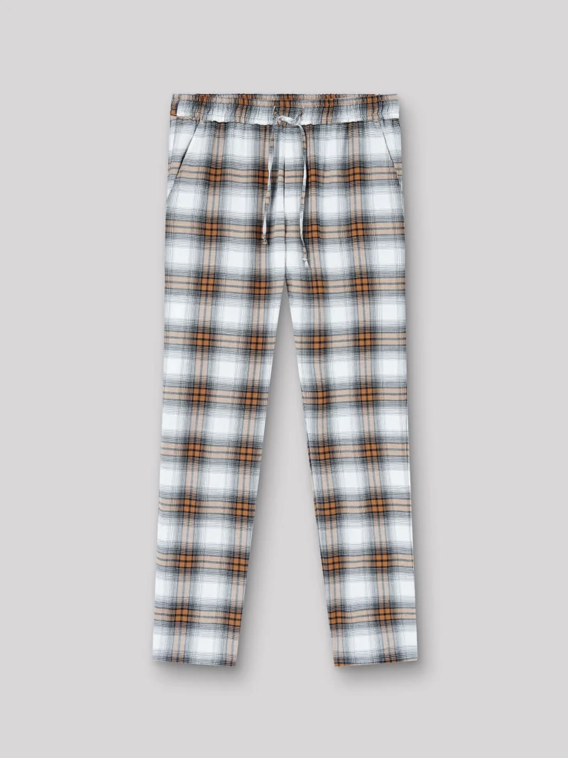 Pantalon de pyjama long à carreaux