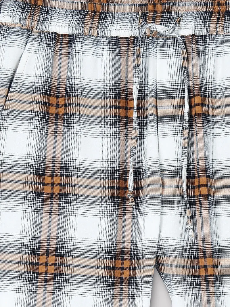 Pantalon de pyjama long à carreaux