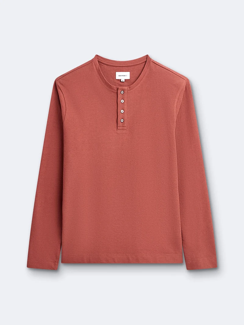 T-shirt 100% coton col tunisien