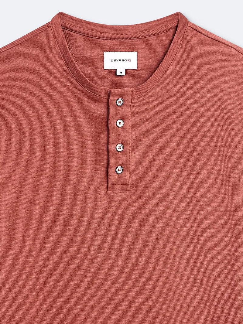 T-shirt 100% coton col tunisien