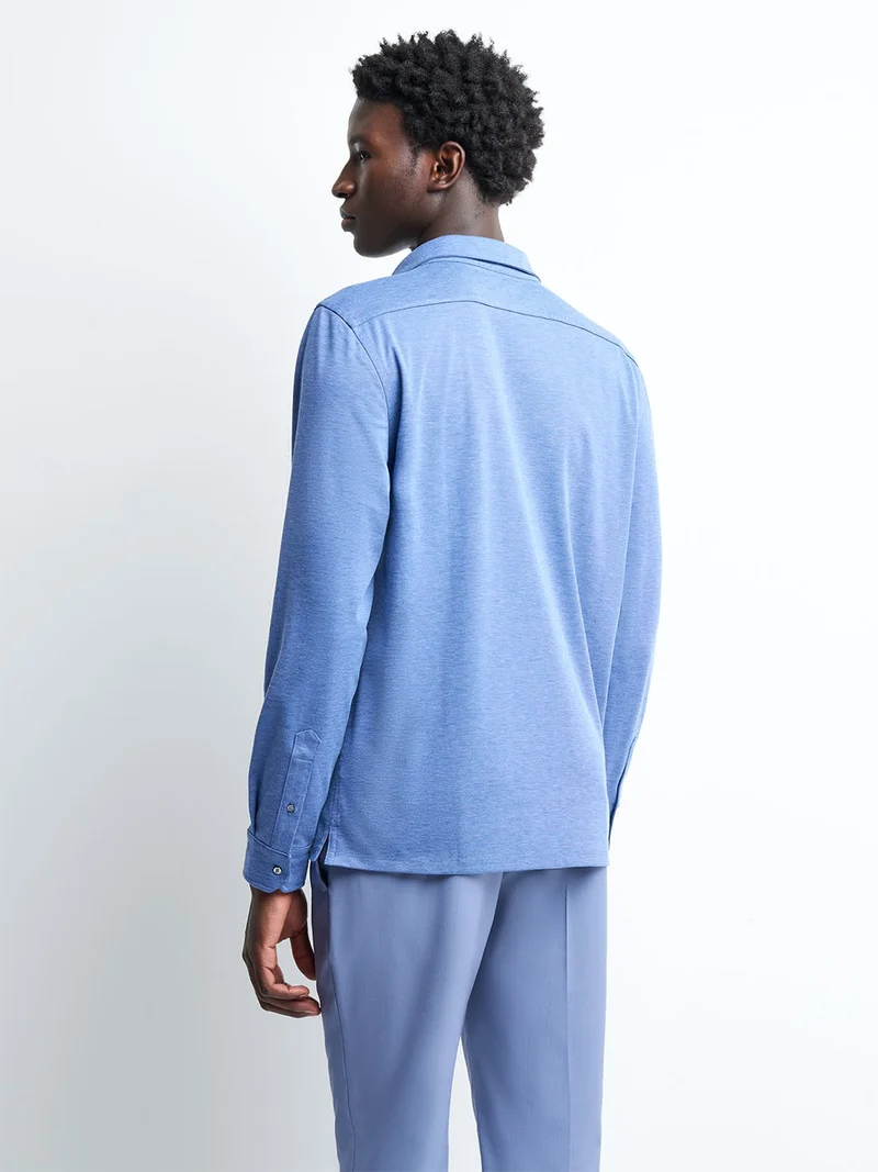 Polo manches longues jersey
