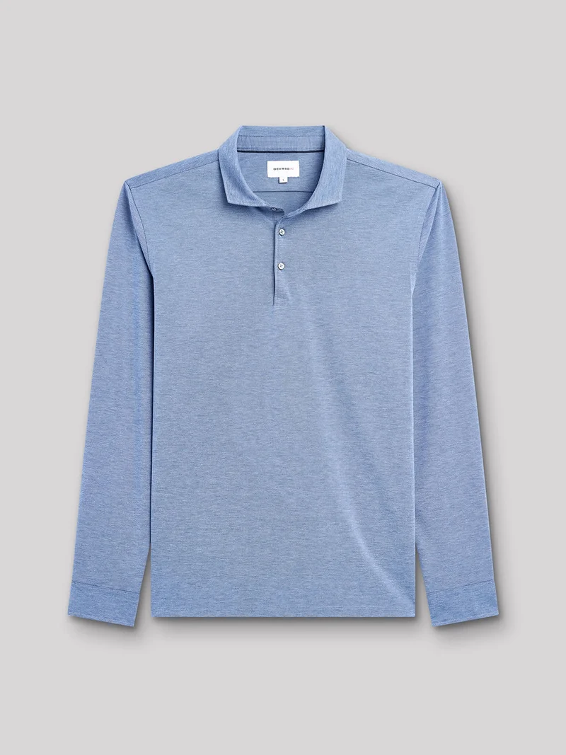 Polo manches longues jersey