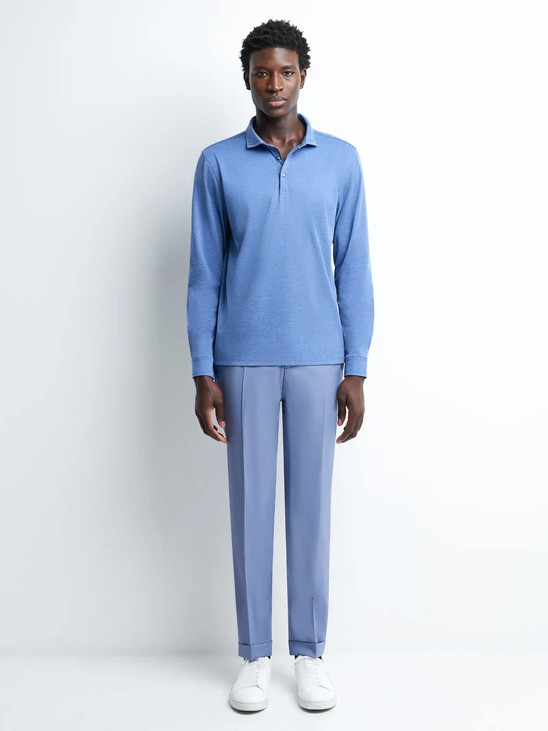 Polo manches longues jersey