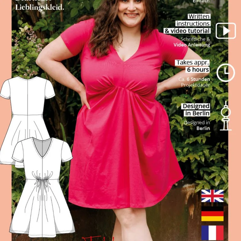 PATRON DE COUTURE PDF | Robe en jersey TILLY | Juliana Martejevs