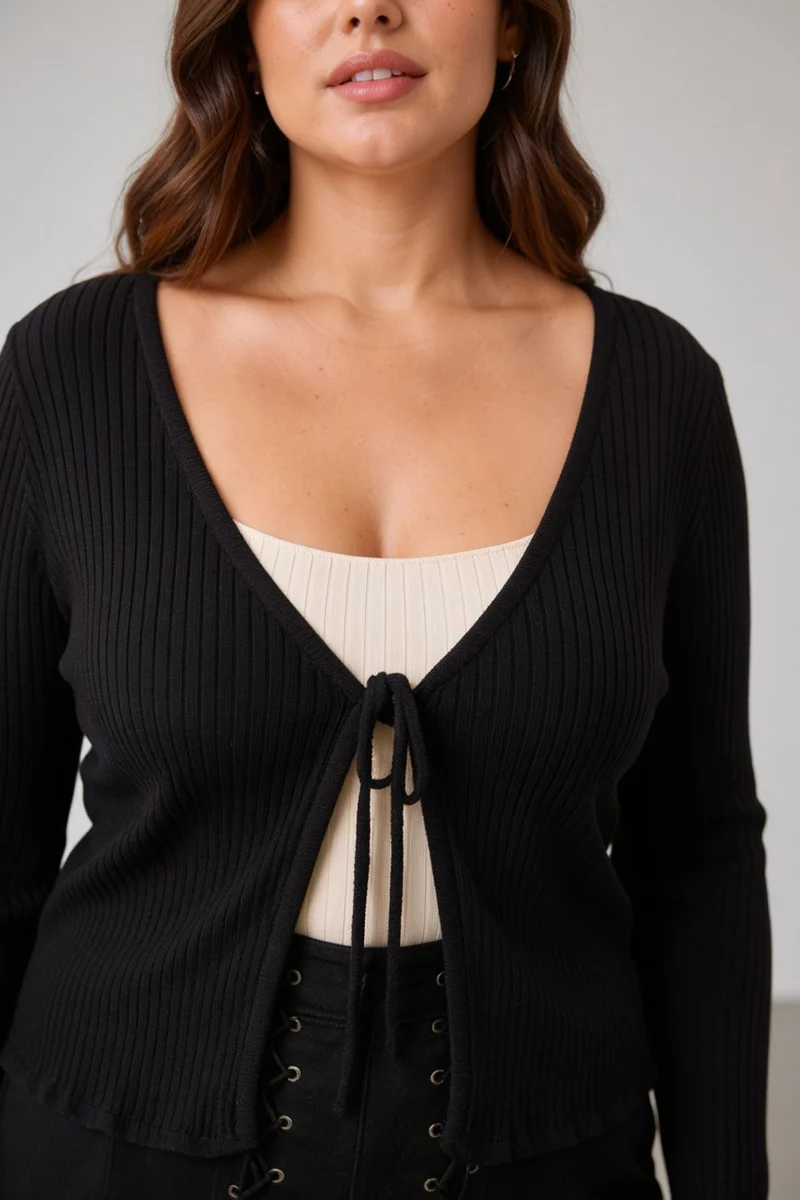 Lihini|100% Cotton Front Tie Shrug