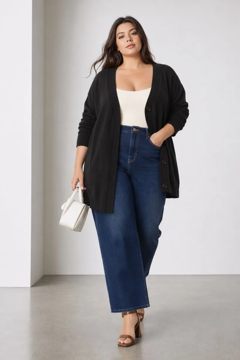 Tharushi|100% Cotton Button Down Cardigan